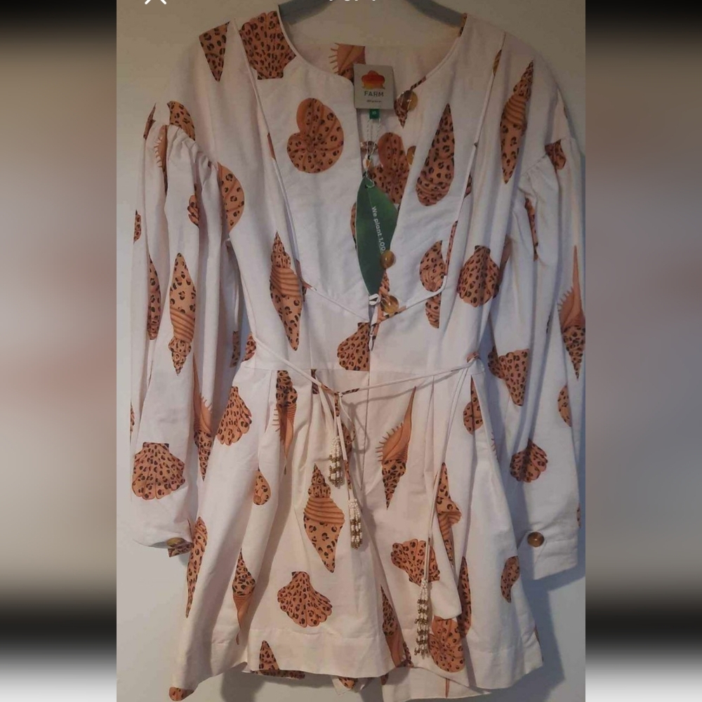 FARM RIO Shell Seashell Romper - Picture 4 of 6